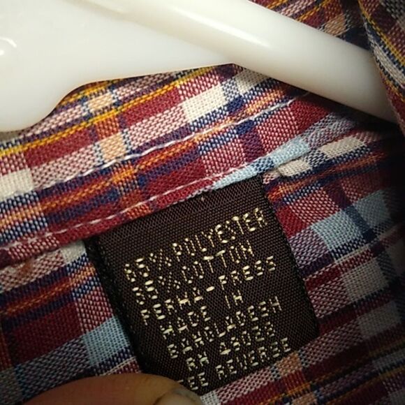 Pearl Snap Young Bloods Authentic Western Mens Med Cotton Blend County - Picture 4 of 7